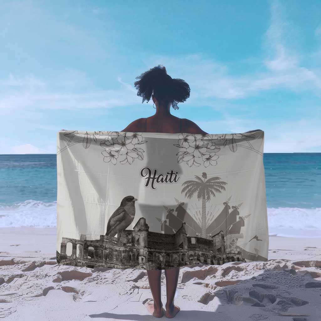 Afro-Haitians Citadelle Laferriere Sarong Hispaniolan Trogon and Plumeria - African Pride