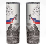 Afro-Haitians Citadelle Laferriere Skinny Tumbler Hispaniolan Trogon and Plumeria - African Pride