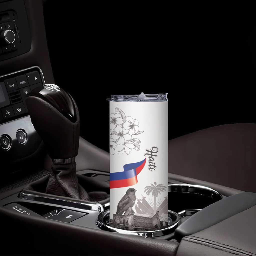 Afro-Haitians Citadelle Laferriere Skinny Tumbler Hispaniolan Trogon and Plumeria - African Pride