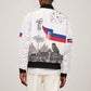 Afro-Haitians Citadelle Laferriere Sleeve Zip Bomber Jacket Hispaniolan Trogon and Plumeria - African Pride