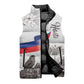 Afro-Haitians Citadelle Laferriere Sleeveless Puffer Jacket Hispaniolan Trogon and Plumeria