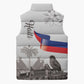 Afro-Haitians Citadelle Laferriere Sleeveless Puffer Jacket Hispaniolan Trogon and Plumeria