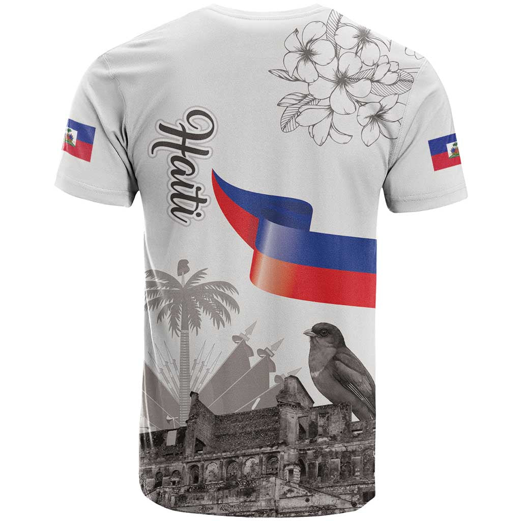 Afro-Haitians Citadelle Laferriere T shirt Hispaniolan Trogon and Plumeria LT19