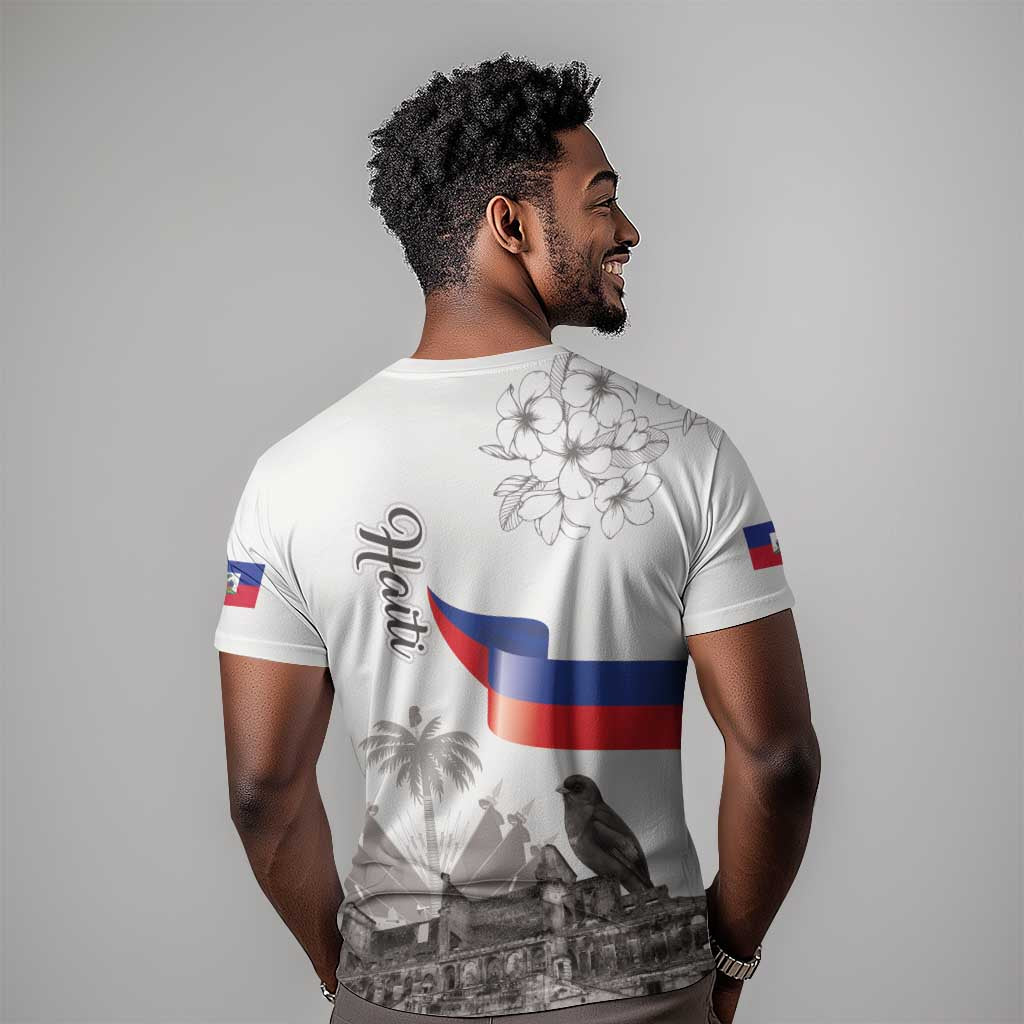 Afro-Haitians Citadelle Laferriere T shirt Hispaniolan Trogon and Plumeria LT19