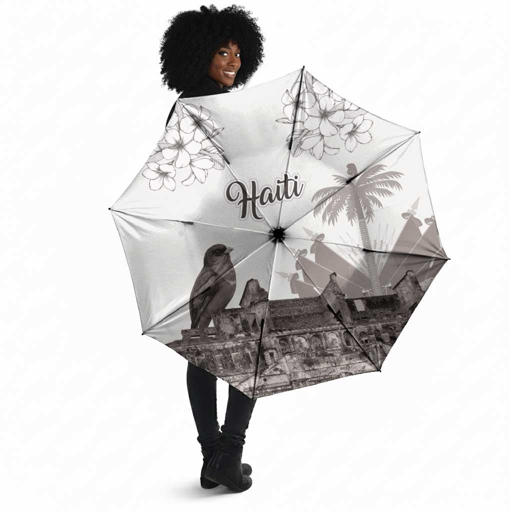Afro-Haitians Citadelle Laferriere Umbrella Hispaniolan Trogon and Plumeria