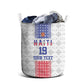 Custom Afro-Haitians Football Laundry Basket National Flag Design - African Pride