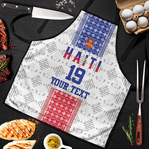 Custom Afro-Haitians Football Apron National Flag Design