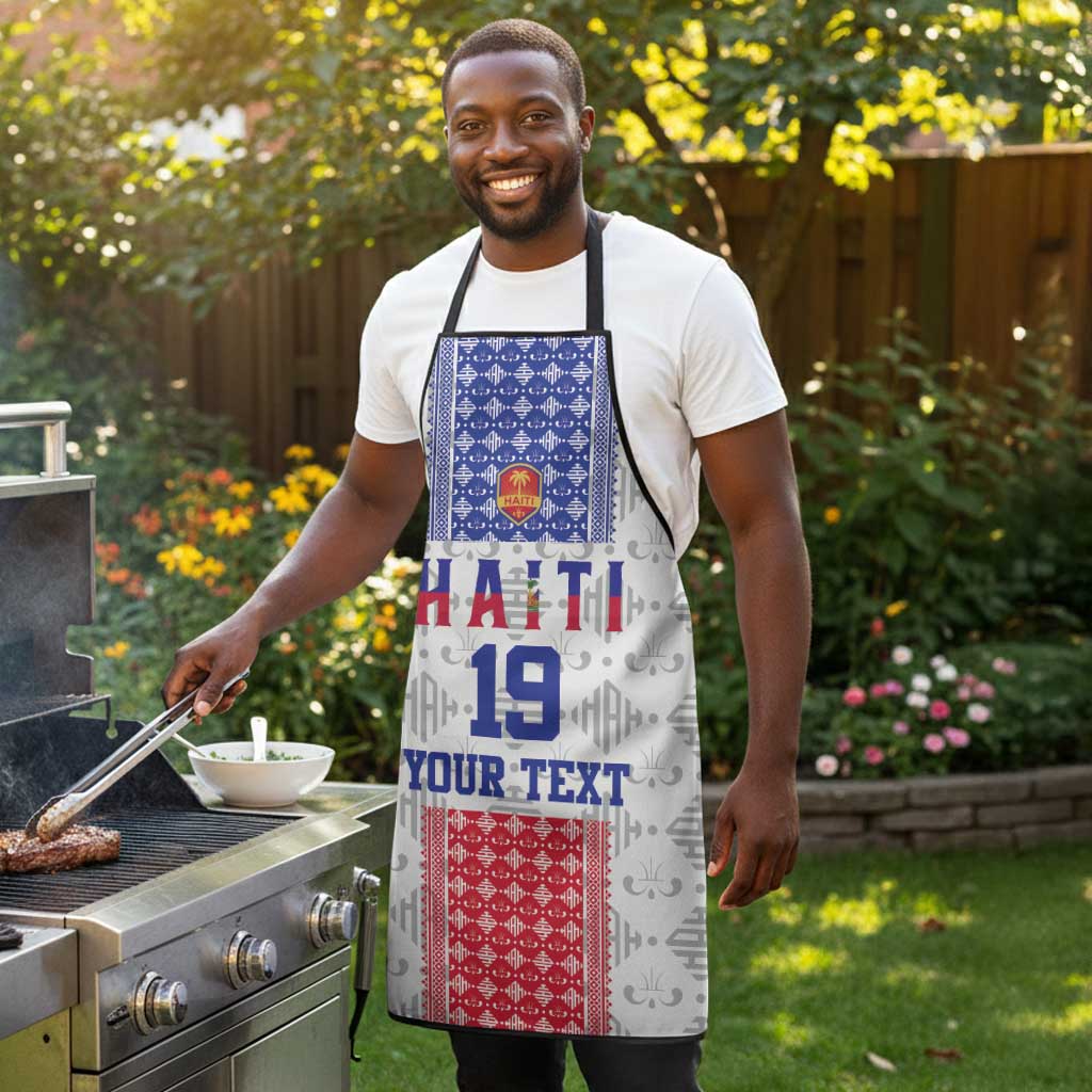Custom Afro-Haitians Football Apron National Flag Design
