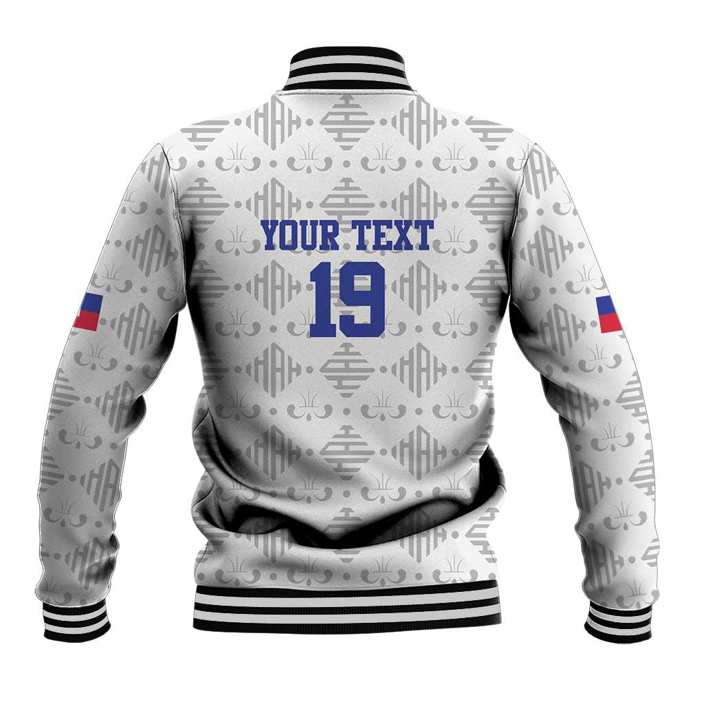 Custom Afro-Haitians Football Baseball Jacket National Flag Design - African Pride