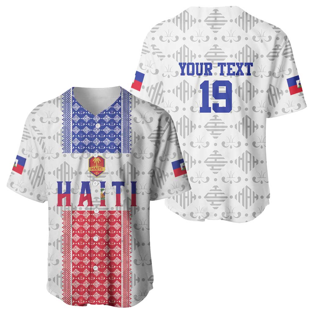 Custom Afro-Haitians Football Baseball Jersey National Flag Design LT19