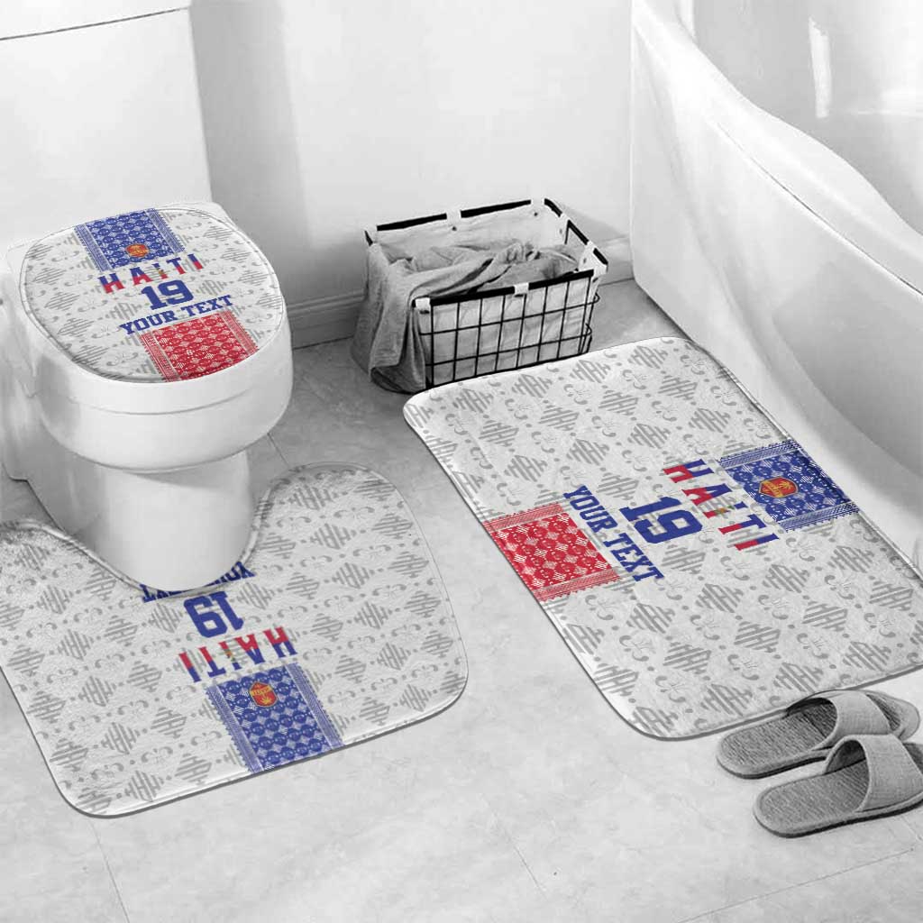 Custom Afro-Haitians Football Bathroom Set National Flag Design