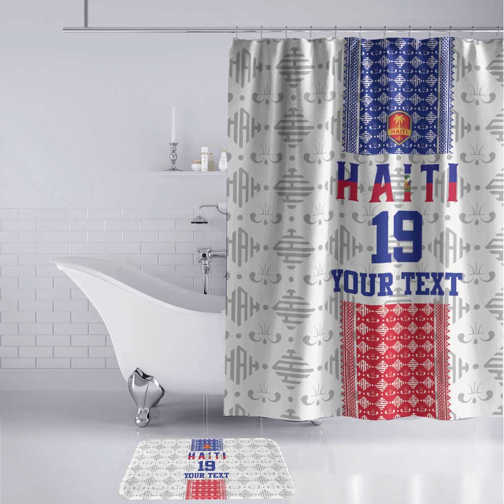 Custom Afro-Haitians Football Bathroom Set National Flag Design