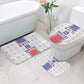 Custom Afro-Haitians Football Bathroom Set National Flag Design