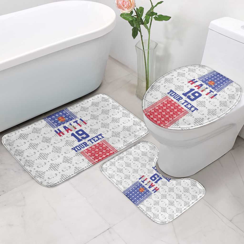 Custom Afro-Haitians Football Bathroom Set National Flag Design