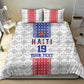 Custom Afro-Haitians Football Bedding Set National Flag Design - African Pride