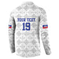 Custom Afro-Haitians Football Button Sweatshirt National Flag Design