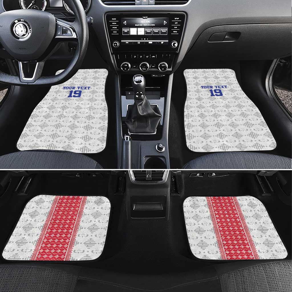 Custom Afro-Haitians Football Car Mats National Flag Design - African Pride