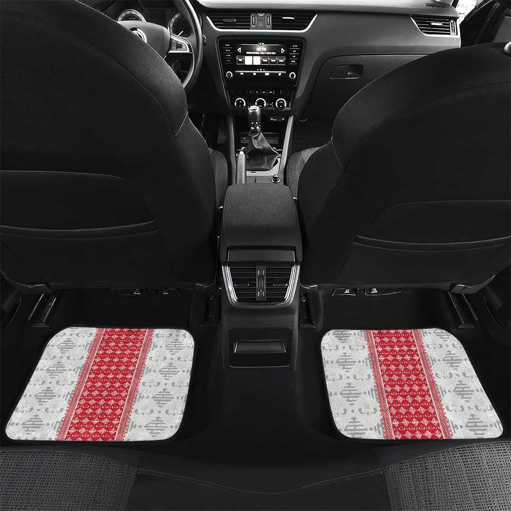 Custom Afro-Haitians Football Car Mats National Flag Design - African Pride