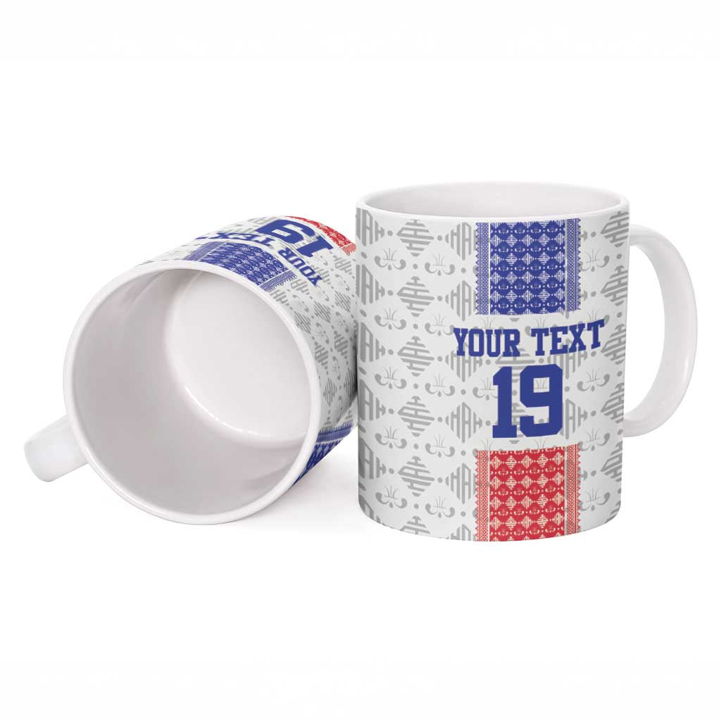 Custom Afro-Haitians Football Ceramic Mug National Flag Design