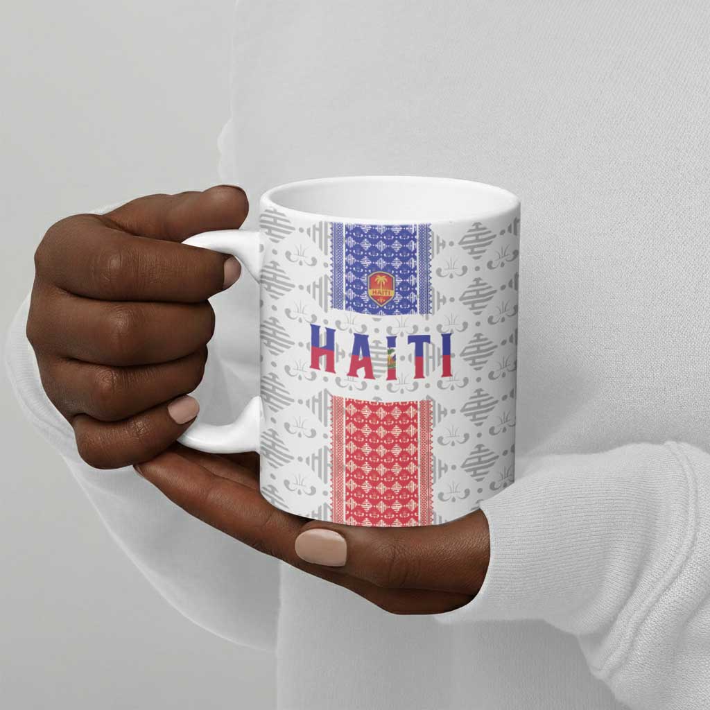 Custom Afro-Haitians Football Ceramic Mug National Flag Design