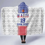 Custom Afro-Haitians Football Hooded Blanket National Flag Design - African Pride
