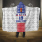 Custom Afro-Haitians Football Hooded Blanket National Flag Design - African Pride