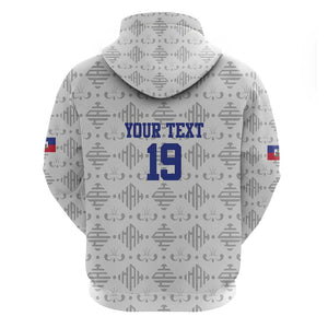 Custom Afro-Haitians Football Hoodie National Flag Design - African Pride