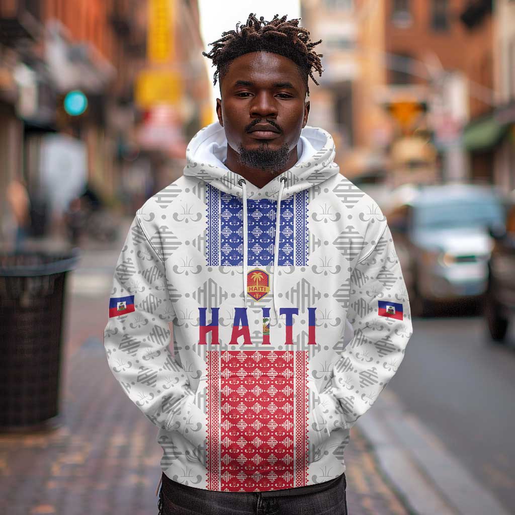 Custom Afro-Haitians Football Hoodie National Flag Design - African Pride
