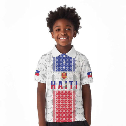 Custom Afro-Haitians Football Kid Polo Shirt National Flag Design LT19