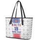 Custom Afro-Haitians Football Leather Tote Bag National Flag Design - African Pride