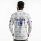 Custom Afro-Haitians Football Long Sleeve Polo Shirt National Flag Design - African Pride