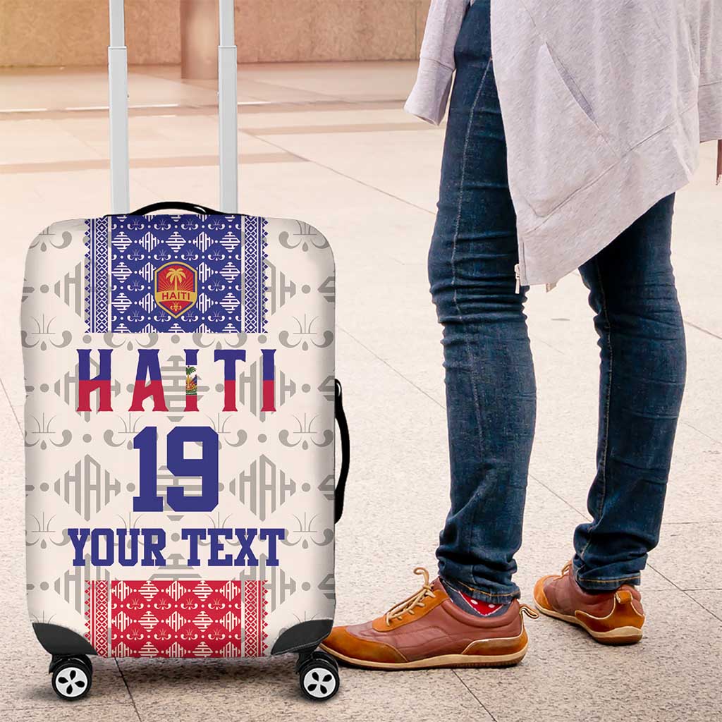 Custom Afro-Haitians Football Luggage Cover National Flag Design - African Pride