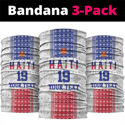 Custom Afro-Haitians Football Neck Gaiter National Flag Design - African Pride