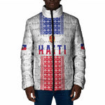 Custom Afro-Haitians Football Padded Jacket National Flag Design
