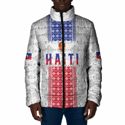 Custom Afro-Haitians Football Padded Jacket National Flag Design