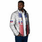 Custom Afro-Haitians Football Padded Jacket National Flag Design