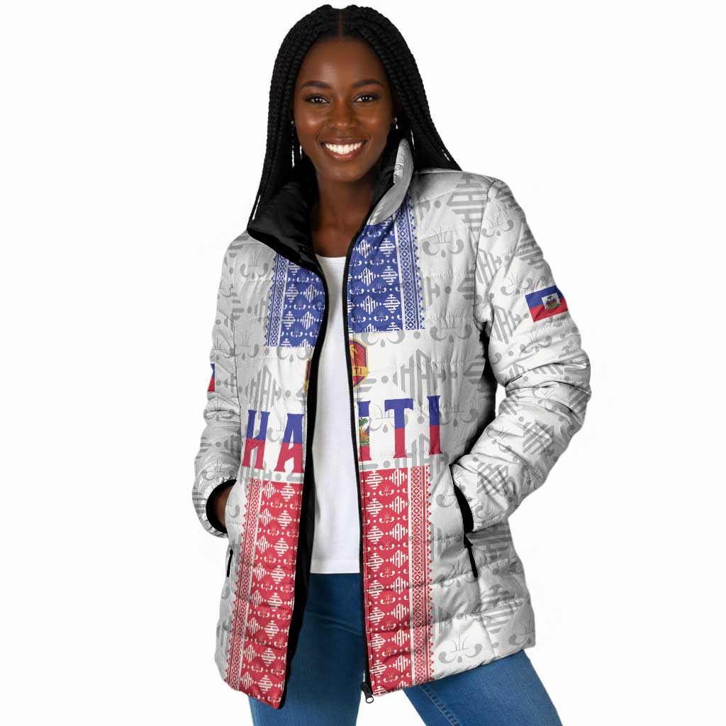 Custom Afro-Haitians Football Padded Jacket National Flag Design