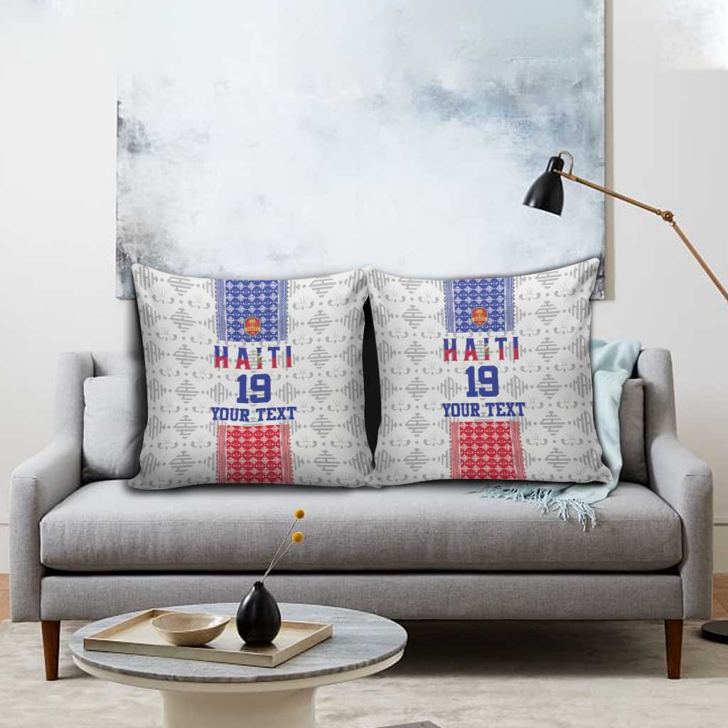Custom Afro-Haitians Football Pillow Cover National Flag Design