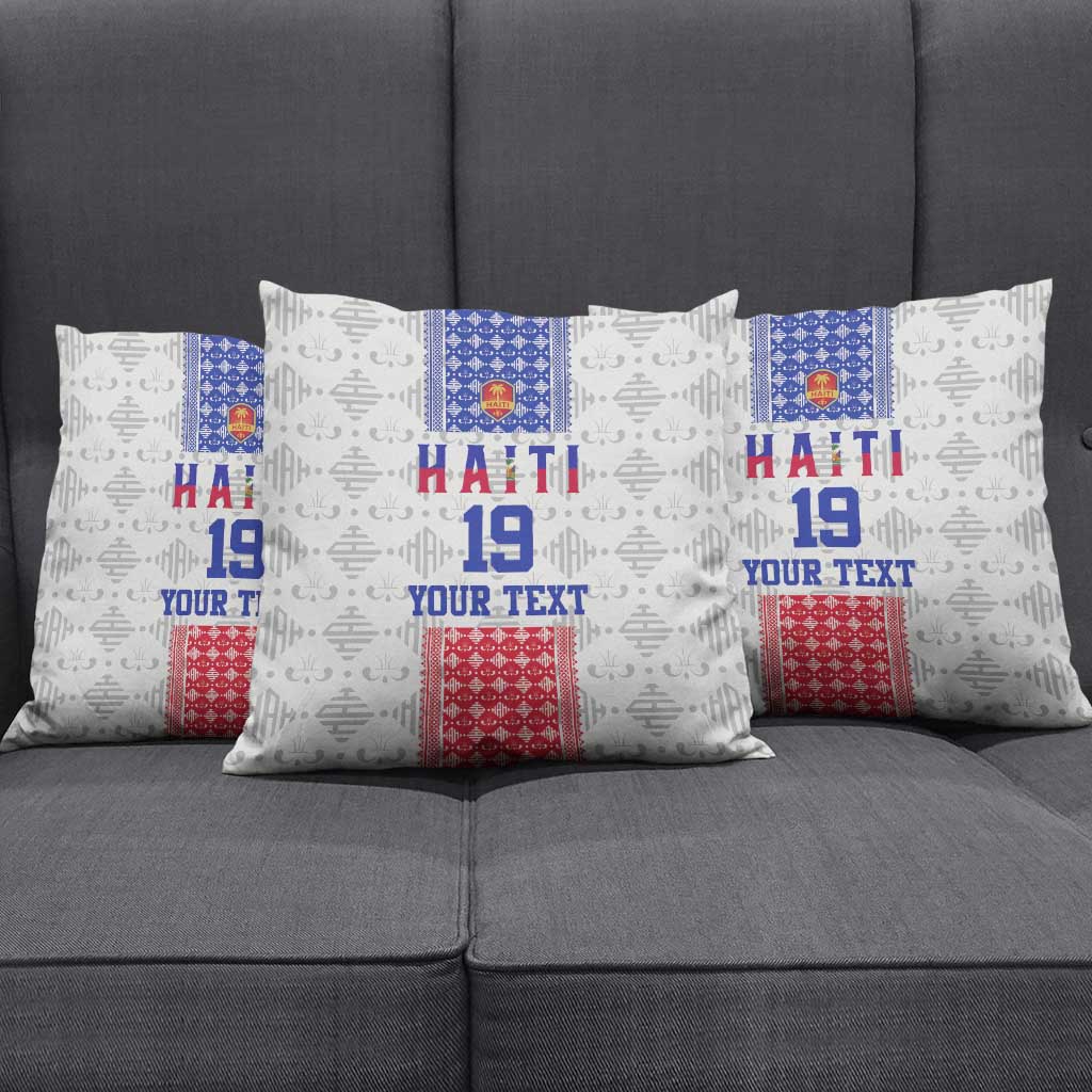 Custom Afro-Haitians Football Pillow Cover National Flag Design