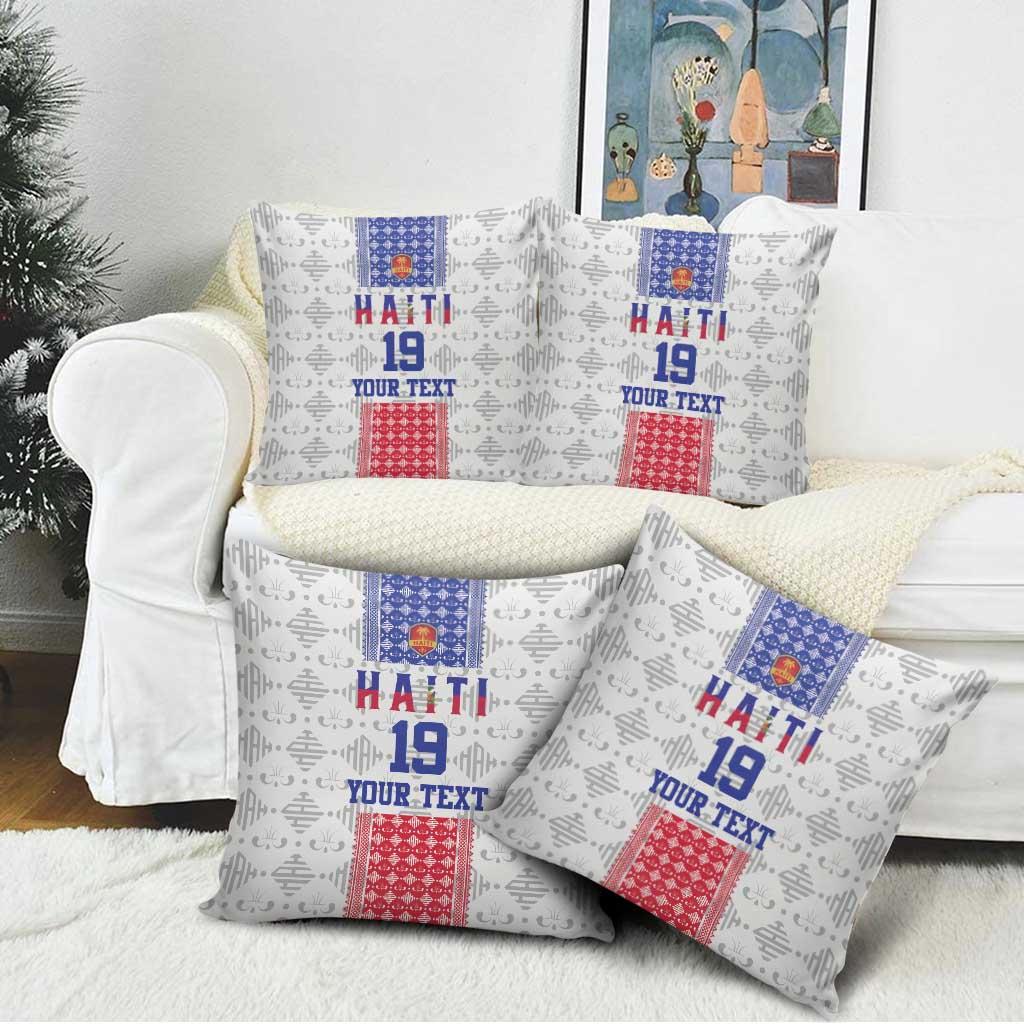 Custom Afro-Haitians Football Pillow Cover National Flag Design