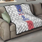 Custom Afro-Haitians Football Quilt National Flag Design - African Pride