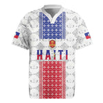 Custom Afro-Haitians Football Rugby Jersey National Flag Design LT19