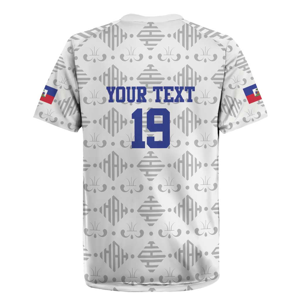 Custom Afro-Haitians Football Rugby Jersey National Flag Design LT19