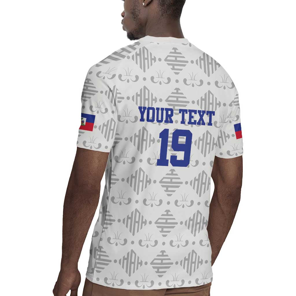 Custom Afro-Haitians Football Rugby Jersey National Flag Design LT19