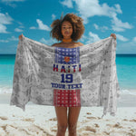 Custom Afro-Haitians Football Sarong National Flag Design - African Pride