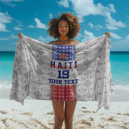 Custom Afro-Haitians Football Sarong National Flag Design - African Pride