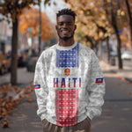 Custom Afro-Haitians Football Sweatshirt National Flag Design - African Pride