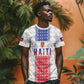 Custom Afro-Haitians Football T shirt National Flag Design LT19