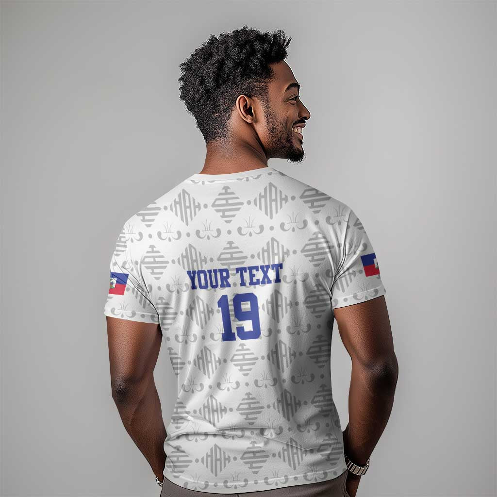 Custom Afro-Haitians Football T shirt National Flag Design LT19