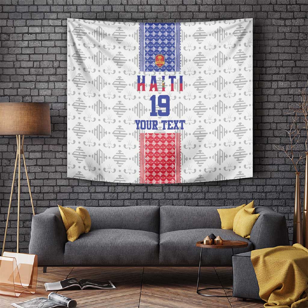 Custom Afro-Haitians Football Tapestry National Flag Design - African Pride